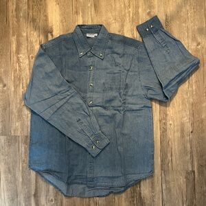 Source Unknown Blue Casual Button Down Shirt